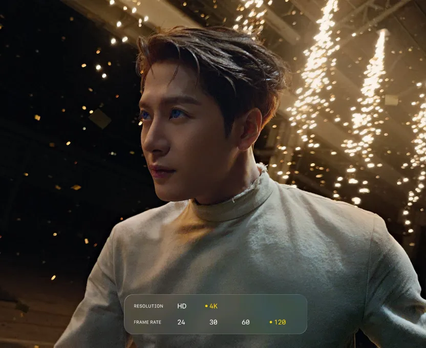 An image of Jackson Wang from his new music video, Let Loose, captured in slow motion using the iPhone 17 Pro.