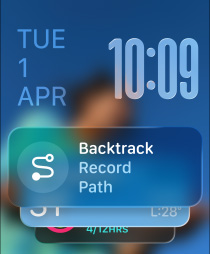 Three Apple Watch models, centre Apple Watch Ultra in Natural Titanium with Black Trail Loop strap, face shows Watch app and photo face, right Apple Watch in Jet Black with Aquamarine Braided Solo Loop strap, face shows Messages with customised background, left Apple Watch in Silver with Tangerine Sport Band, face shows Outdoor Run with play button in Workout app