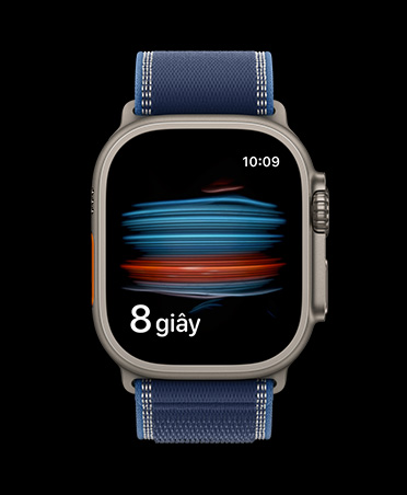 Apple Watch Ultra 3, vỏ titan, màu tự nhiên, kiểm tra ôxi trong máu trong ứng dụng Sức Khỏe